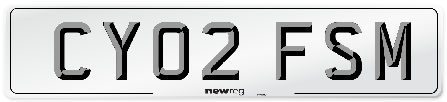 CY02 FSM Number Plate from New Reg